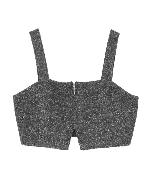 Green　Parks（グリーンパークス）の「SET2点ラメシャギービスチェ+シャツ（シャツ/ブラウス・レディース・ホワイト系その他2/チャコールグレー/ブラウン・FREE）」の15枚目の写真