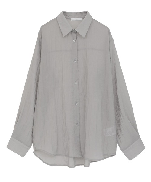 Green　Parks（グリーンパークス）の「SET2点ラメシャギービスチェ+シャツ（シャツ/ブラウス・レディース・ホワイト系その他2/チャコールグレー/ブラウン・FREE）」の14枚目の写真