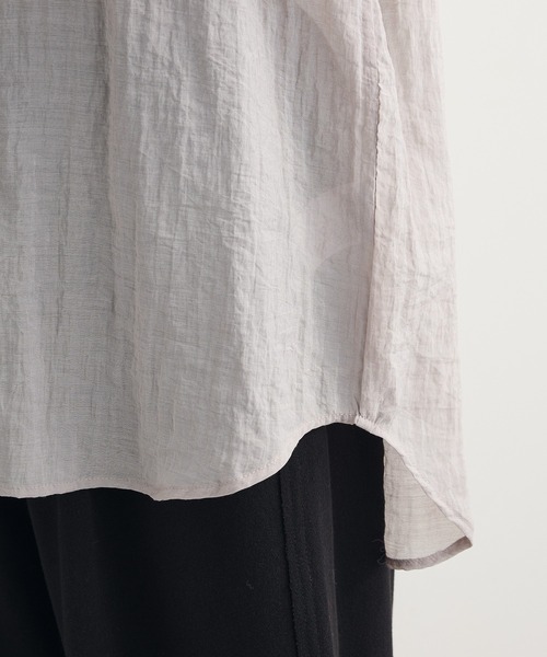 Green　Parks（グリーンパークス）の「SET2点ラメシャギービスチェ+シャツ（シャツ/ブラウス・レディース・ホワイト系その他2/チャコールグレー/ブラウン・FREE）」の21枚目の写真