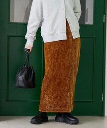 coen | 楊柳ベロアナロースカート(スカート)