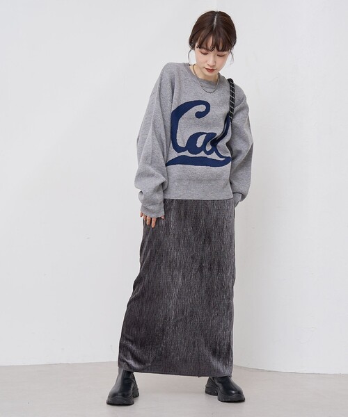 coen（コーエン）の「楊柳ベロアナロースカート（スカート・レディース・ダークグレー/マスタード/ブラック・L/M）」の13枚目の写真