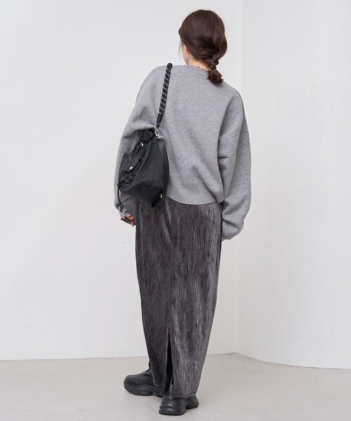 coen（コーエン）の「楊柳ベロアナロースカート（スカート・レディース・ダークグレー/マスタード/ブラック・L/M）」の15枚目の写真