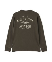 HONEYCOMB WAFFLE USAF L/S T-SHIRT / ハニーコンビワッフル USAF 長袖Tシャツ / AVIREX / アヴィレックス