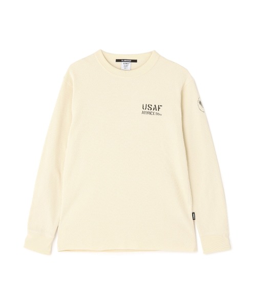 AVIREX(アヴィレックス)の「HONEYCOMB WAFFLE USAF L/S T-SHIRT / ハニーコンビワッフル USAF 長袖Tシャツ / AVIREX / アヴィレックス(Tシャツ/カットソー・メンズ・ネイビー/オレンジ/ナチュラル/チャコール・MEDIUM/LARGE/X-LARGE/XX-LARGE)」の14枚目の写真