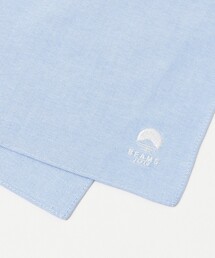 BEAMS JAPAN | 播州織 〈BEAMS JAPAN〉ロゴ刺繍入り コットン ハンカチ(ハンカチ/ハンドタオル)