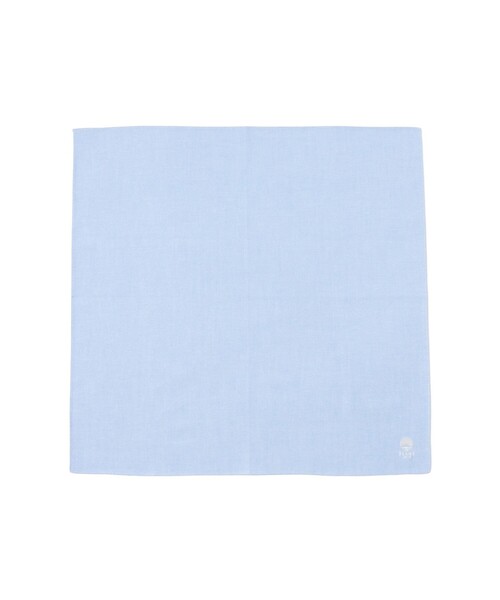 BEAMS JAPAN（ビームス　ジャパン）の「播州織 〈BEAMS JAPAN〉ロゴ刺繍入り コットン ハンカチ（ハンカチ/ハンドタオル・レディース・グリーン/サックスブルー・ONE SIZE）」の4枚目の写真