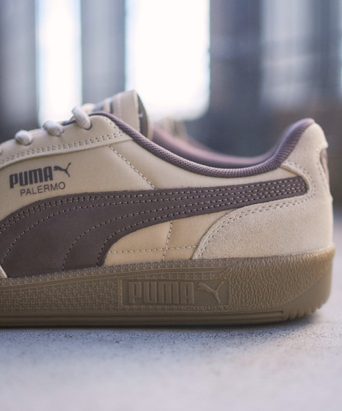 PUMA（プーマ）の「PALERMO POP　403257-04（スニーカー・メンズ・ベージュ・27.0cm/26.5cm/26.0cm/25.5cm/25.0cm/24.5cm/24.0cm/23.5cm/23.0cm/22.5cm/29.0cm/28.5cm/28.0cm/27.5cm）」の4枚目の写真