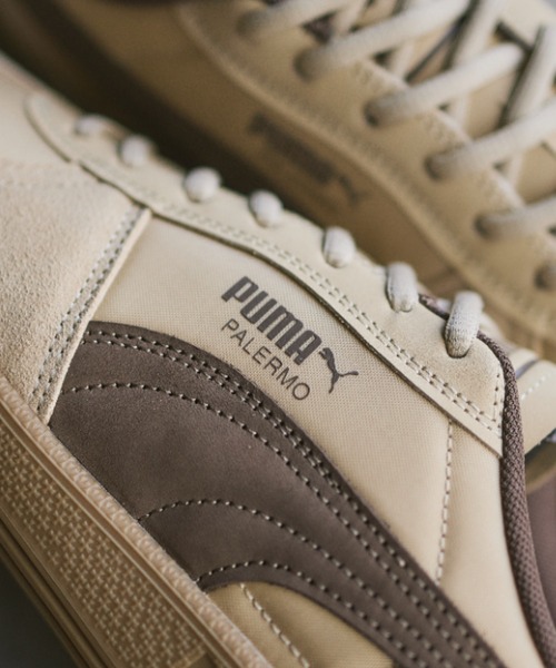 PUMA（プーマ）の「PALERMO POP　403257-04（スニーカー・メンズ・ベージュ・27.0cm/26.5cm/26.0cm/25.5cm/25.0cm/24.5cm/24.0cm/23.5cm/23.0cm/22.5cm/29.0cm/28.5cm/28.0cm/27.5cm）」の3枚目の写真