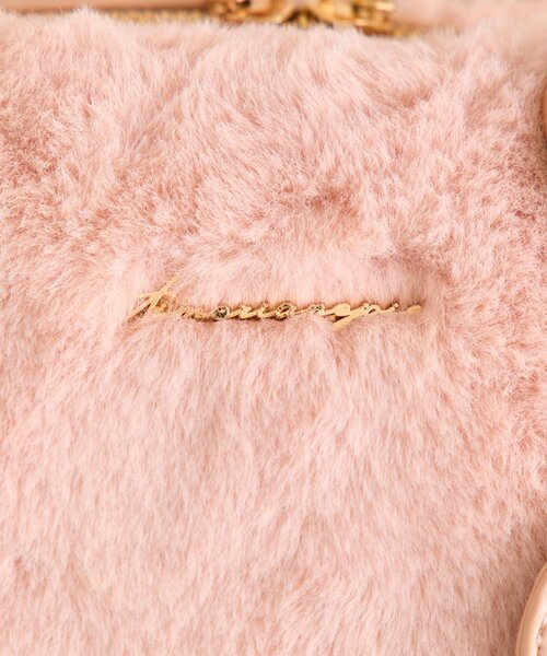 OLIVE des OLIVE（オリーブデオリーブ）の「Aimerianejoieファーミニボストンバッグ（ショルダーバッグ・レディース・オフホワイト/ピンクベージュ/ブラック・FREE）」の22枚目の写真