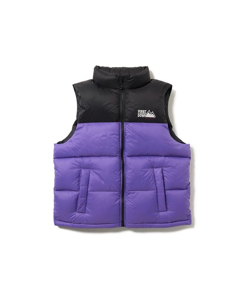 PPFM ダウンベスト パープルM PPFM - 古着 PPFM ピーピーエフエム ダウンベスト M パープル ペイトン