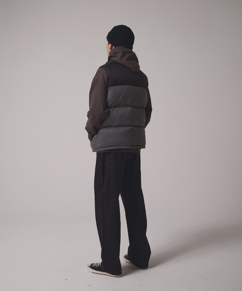 FIRST DOWN（ファーストダウン）の「ライトバブルダウンベスト（ダウンベスト・メンズ・ブラック/グリーン/グレー/イエロー/パープル・M/XL/L/S）」の21枚目の写真