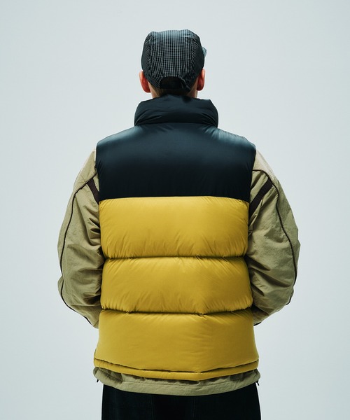 FIRST DOWN（ファーストダウン）の「ライトバブルダウンベスト（ダウンベスト・メンズ・ブラック/グリーン/グレー/イエロー/パープル・M/XL/L/S）」の10枚目の写真