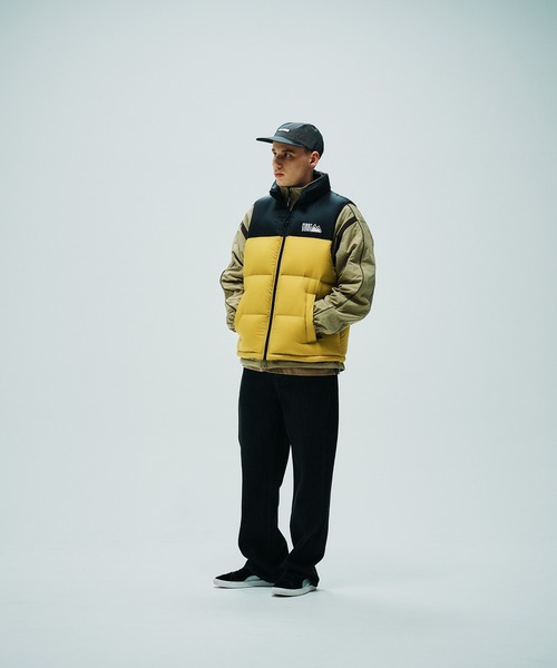 FIRST DOWN（ファーストダウン）の「ライトバブルダウンベスト（ダウンベスト・メンズ・ブラック/グリーン/グレー/イエロー/パープル・M/XL/L/S）」の11枚目の写真