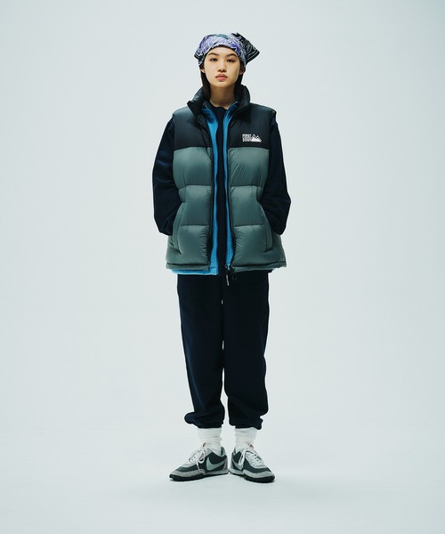 FIRST DOWN（ファーストダウン）の「ライトバブルダウンベスト（ダウンベスト・メンズ・ブラック/グリーン/グレー/イエロー/パープル・M/XL/L/S）」の7枚目の写真