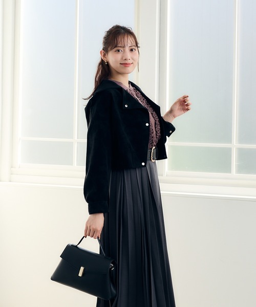 12Twelve Agenda（トゥエルブ　アジェンダ）の「プリーツスカート（スカート・レディース・グレイッシュベージュ/チャコールグレー・M）」の5枚目の写真
