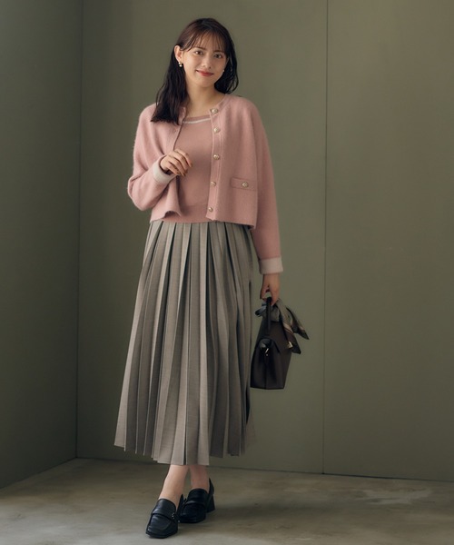 12Twelve Agenda（トゥエルブ　アジェンダ）の「プリーツスカート（スカート・レディース・グレイッシュベージュ/チャコールグレー・M）」の10枚目の写真