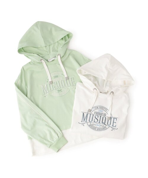 セール】レイヤード風パーカ（パーカー）｜pom ponette junior