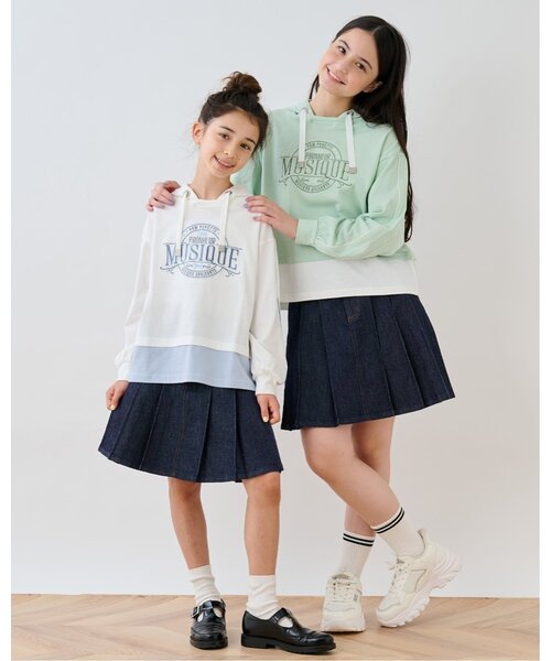 レイヤード風パーカ（パーカー）｜pom ponette junior（ポンポネット