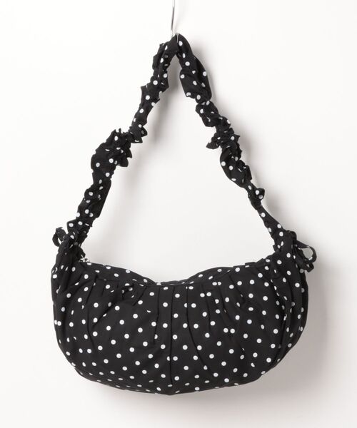 Never mind the XU / Chikashitsu+（ネバーマインド ザ エックスユー / チカシツプラス）の「【nmtc+】dot shoulder bag / 【エヌエムティーシープラス】ドットショルダーバッグ（ショルダーバッグ・レディース・ピンク/アイボリー/ブラック・ONE SIZE）」の14枚目の写真