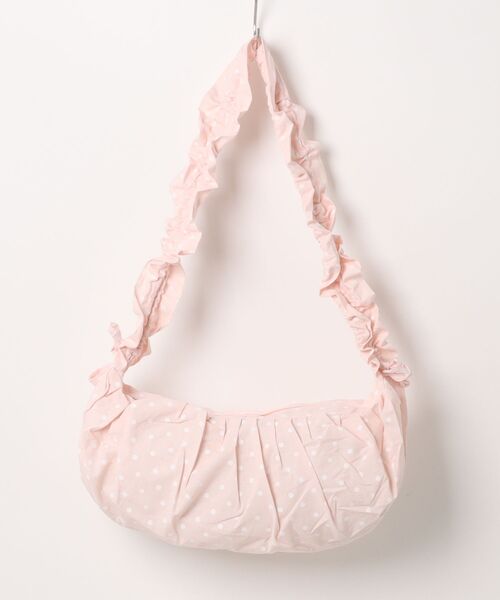 Never mind the XU / Chikashitsu+（ネバーマインド ザ エックスユー / チカシツプラス）の「【nmtc+】dot shoulder bag / 【エヌエムティーシープラス】ドットショルダーバッグ（ショルダーバッグ・レディース・ピンク/アイボリー/ブラック・ONE SIZE）」の15枚目の写真