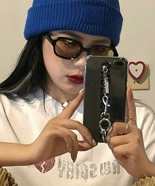 Vipoa（ヴィポア）の「BROWN LENS ブラックオーバルサングラス（サングラス・レディース・ブラウン系その他・FREE）」の4枚目の写真