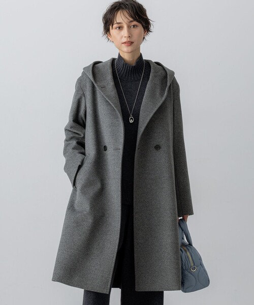 23区（ニジュウサンク）の「ウールアンゴラビーバー スタンドカラー