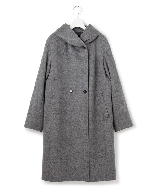 ウールカシミヤビーバー フーデット コート（その他アウター）｜23区