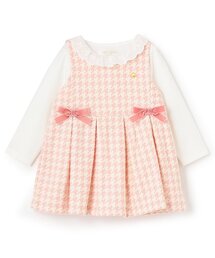 kate spade new york kids（ケイトスペードニューヨーク）の「千鳥ジャンパースカート&カットソーセット（その他ベビーウェア・キッズ）」