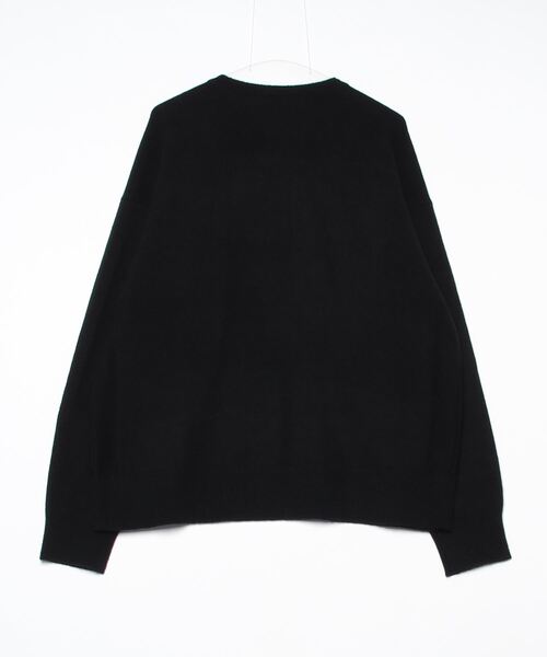 CINOH(チノ)の「CREW NECK KNIT(ニット/セーター・メンズ・ブラック/グレー・46)」の3枚目の写真