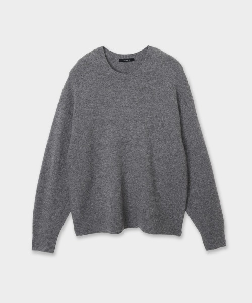 CINOH(チノ)の「CREW NECK KNIT(ニット/セーター・メンズ・ブラック/グレー・46)」の2枚目の写真