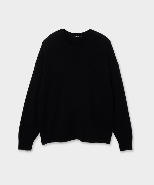CINOH(チノ)の「CREW NECK KNIT(ニット/セーター・メンズ・ブラック/グレー・46)」の4枚目の写真