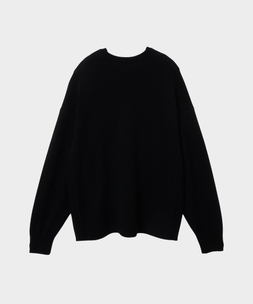 CINOH(チノ)の「CREW NECK KNIT(ニット/セーター・メンズ・ブラック/グレー・46)」の6枚目の写真