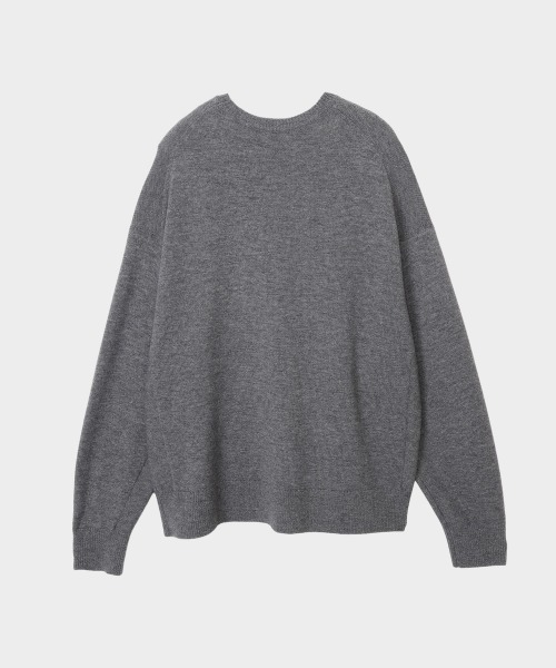 CINOH(チノ)の「CREW NECK KNIT(ニット/セーター・メンズ・ブラック/グレー・46)」の8枚目の写真
