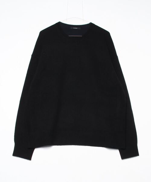 CINOH(チノ)の「CREW NECK KNIT(ニット/セーター・メンズ・ブラック/グレー・46)」の13枚目の写真