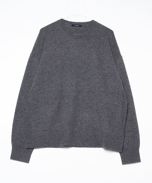 CINOH(チノ)の「CREW NECK KNIT(ニット/セーター・メンズ・ブラック/グレー・46)」の14枚目の写真