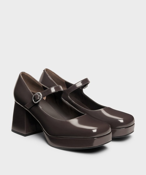 CHARLES & KEITH(チャールズ & キース)の「プラットフォーム メリージェーンパンプス(パンプス・レディース・ブラウン系その他7/ブラック系その他7/グレー/ダークブラウン・25cm/24.5cm/23cm/22.5cm/25.5cm/23.5cm)」の5枚目の写真