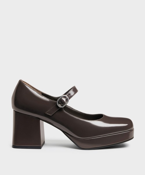 CHARLES & KEITH(チャールズ & キース)の「プラットフォーム メリージェーンパンプス(パンプス・レディース・ブラウン系その他7/ブラック系その他7/グレー/ダークブラウン・25cm/24.5cm/23cm/22.5cm/25.5cm/23.5cm)」の10枚目の写真