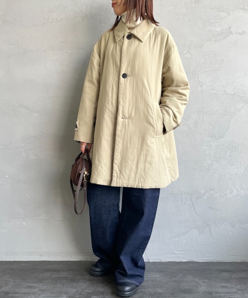 LE GLAZIK/ル グラジック] ステンカラー中綿ショートコート（その他