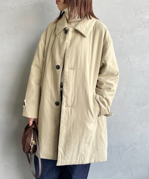 LE GLAZIK（ルグラジック）の「[LE GLAZIK/ル グラジック] ステンカラー中綿ショートコート（その他アウター・レディース・ブラック/ベージュ・36）」の6枚目の写真