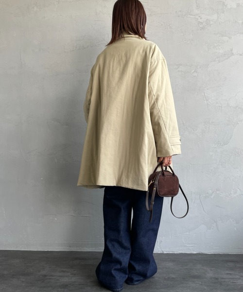 LE GLAZIK（ルグラジック）の「[LE GLAZIK/ル グラジック] ステンカラー中綿ショートコート（その他アウター・レディース・ブラック/ベージュ・36）」の12枚目の写真