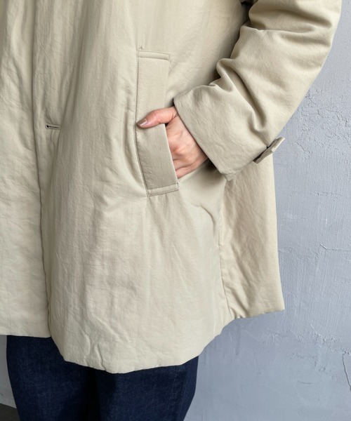 LE GLAZIK（ルグラジック）の「[LE GLAZIK/ル グラジック] ステンカラー中綿ショートコート（その他アウター・レディース・ブラック/ベージュ・36）」の15枚目の写真