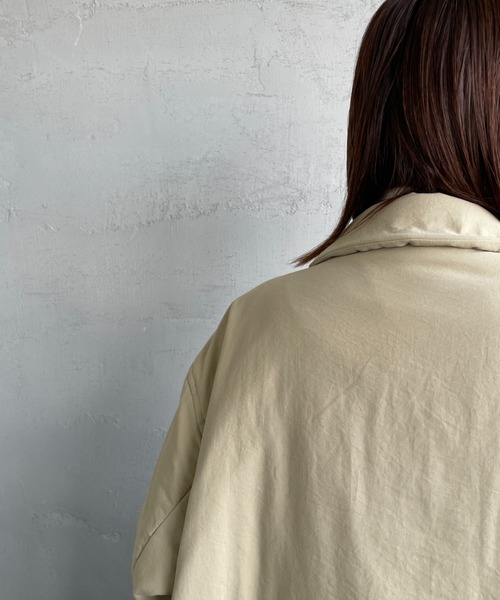 LE GLAZIK（ルグラジック）の「[LE GLAZIK/ル グラジック] ステンカラー中綿ショートコート（その他アウター・レディース・ブラック/ベージュ・36）」の14枚目の写真