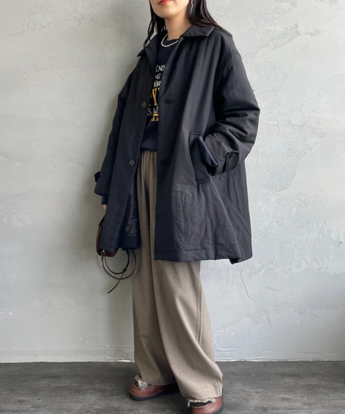 LE GLAZIK/ル グラジック] ステンカラー中綿ショートコート（その他