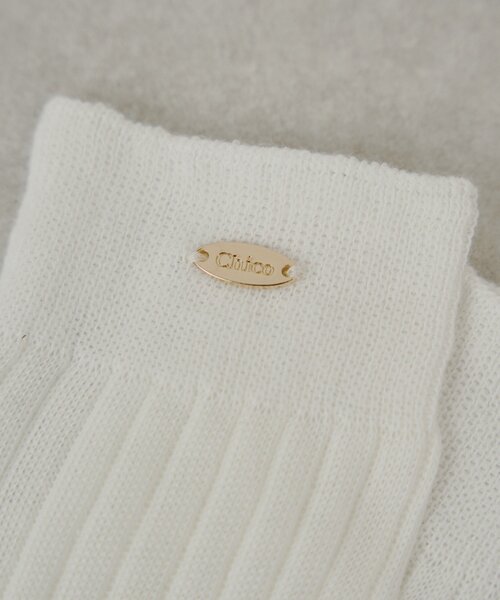Chico（チコ）の「プレート付きルーズソックス（ソックス/靴下・レディース・ライトベージュ/アイボリー/グレー・FREE）」の9枚目の写真