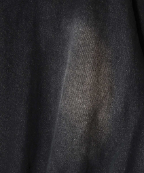 SITRY（シトリー）の「Tagging Logo Fringe Denim Hoodie/タギングロゴ フリンジ  ショート丈 デニムパーカー デニムジャケット ブルゾン フルジップパーカー フーディー（デニムジャケット・メンズ・グレー/ブラック/ネイビー・M/L）」の19枚目の写真