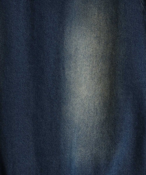 SITRY（シトリー）の「Tagging Logo Fringe Denim Hoodie/タギングロゴ フリンジ  ショート丈 デニムパーカー デニムジャケット ブルゾン フルジップパーカー フーディー（デニムジャケット・メンズ・グレー/ブラック/ネイビー・M/L）」の17枚目の写真