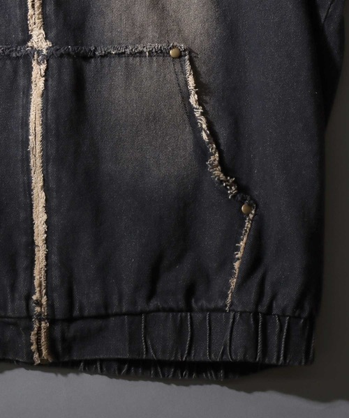 古着 ダブルジップ デニムパーカー 短丈 中綿 ダブルジップショートフーディー」に該当するファッション通販 - ZOZOTOWN