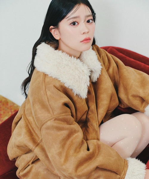 今季No.1！大注目の愛されアウター】ファーカラーBIGムートン