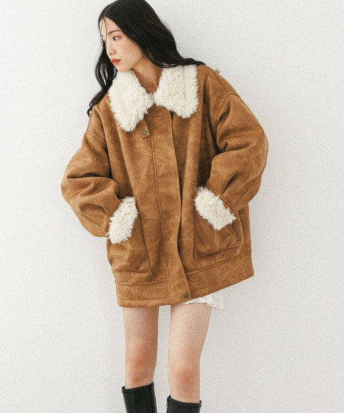 【vintage】スペシャルで贅沢なムートンジャケット ファージャケット 毛皮 vintage】スペシャルで贅沢なムートンジャケット ファージャケット