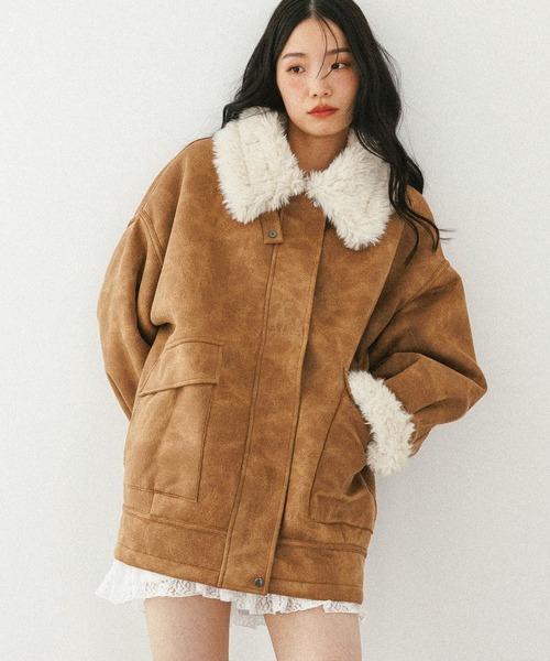 今季No.1！大注目の愛されアウター】ファーカラーBIGムートン